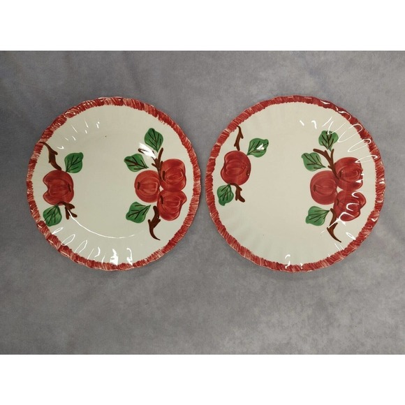 Southern Potteries Other - Two Vintage Blue Ridge Southern Potteries Crab Apple Dinner Plates